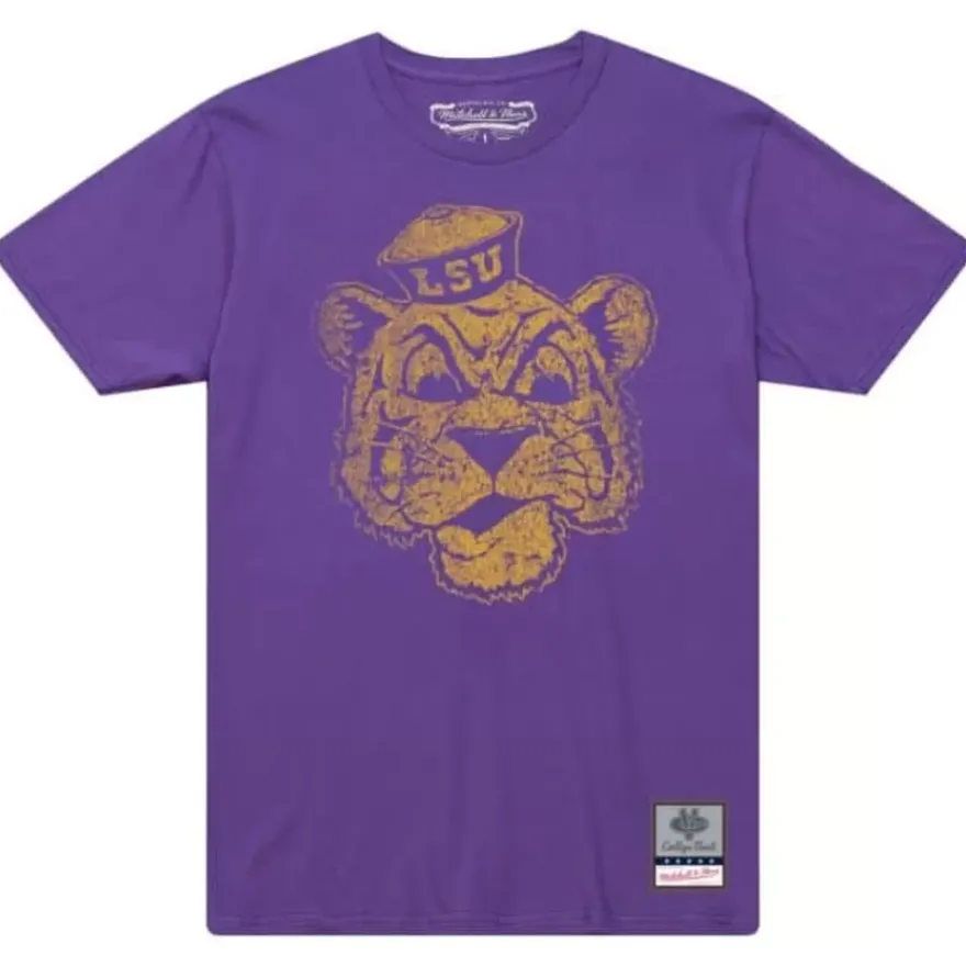 Mitchell & Ness T-Shirts & Tops-Big Logo Tee Louisiana State University