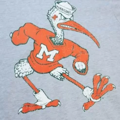 Mitchell & Ness T-Shirts & Tops-Big Logo Tee University Of Miami