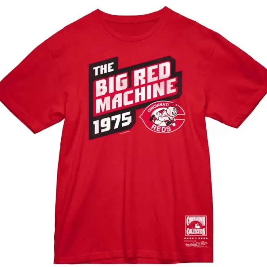Mitchell & Ness T-Shirts & Tops-Big Red Machine Tee Cincinnati Reds