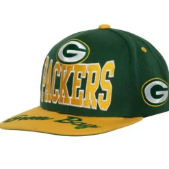 Mitchell & Ness Snapback-Bill Script Snapback Green Bay Packers