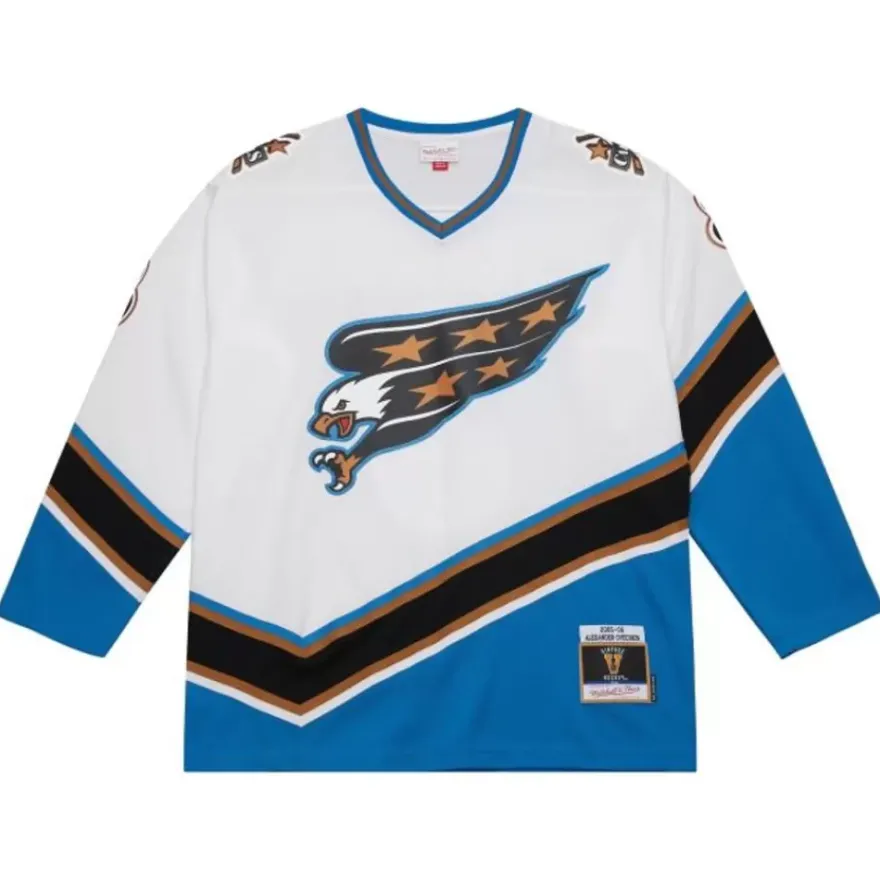 Mitchell & Ness Nhl Blue Line-Blue Line Alexander Ovechkin Washington Capitals White 2005 Jersey