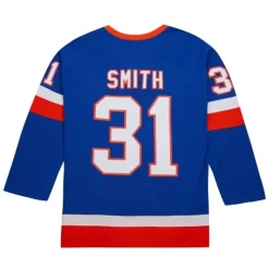 Mitchell & Ness Nhl Blue Line-Blue Line Billy Smith New York Islanders Dark 1982 Jersey