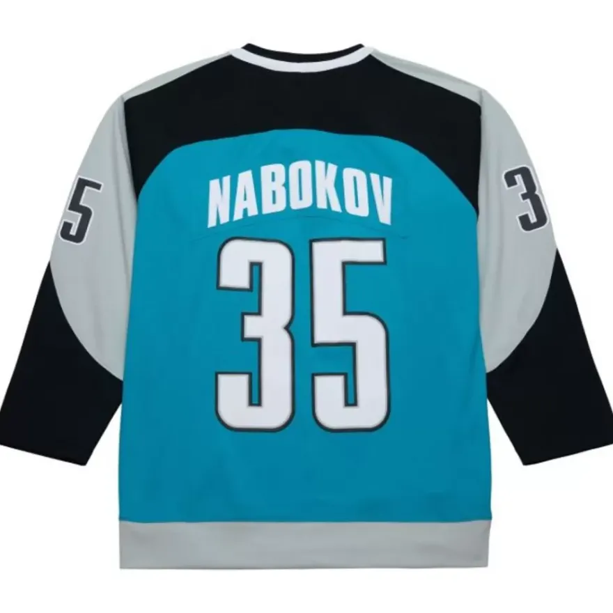 Mitchell & Ness Nhl Blue Line-Blue Line Evgeni Nabokov San Jose Sharks Dark 1999 Jersey
