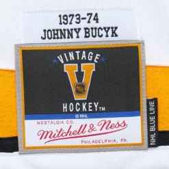 Mitchell & Ness Nhl Blue Line-Blue Line Johnny Bucyk Boston Bruins White 1973 Jersey