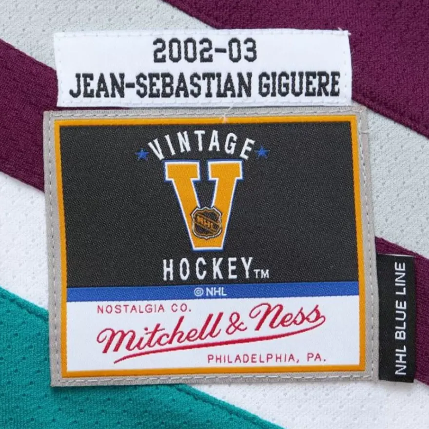 Mitchell & Ness Nhl Blue Line-Blue Line J-S Giguere Anaheim Ducks Dark 2002 Jersey