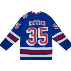 Mitchell & Ness Nhl Blue Line-Blue Line Mike Richter New York Rangers 1993 Jersey