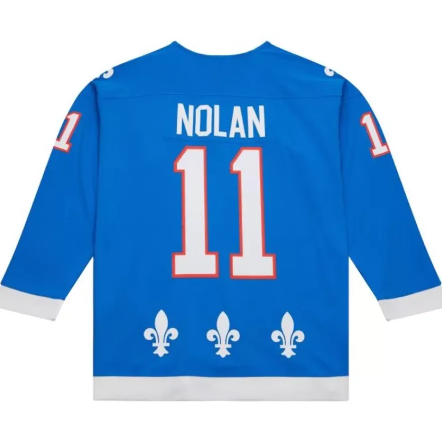 Mitchell & Ness Nhl Blue Line-Blue Line Owen Nolan Quebec Nordiques Dark 1992 Jersey