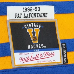 Mitchell & Ness Nhl Blue Line-Blue Line Pat Lafontaine Buffalo Sabres Dark 1992 Jersey