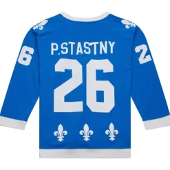 Mitchell & Ness Nhl Blue Line-Blue Line Peter Stastny Quebec Nordiques Dark 1980 Jersey
