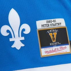 Mitchell & Ness Nhl Blue Line-Blue Line Peter Stastny Quebec Nordiques Dark 1980 Jersey