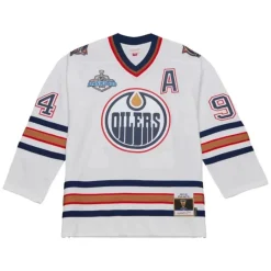 Mitchell & Ness Nhl Blue Line-Blue Line Ryan Smyth Edmonton Oilers White 2005 Jersey