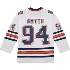 Mitchell & Ness Nhl Blue Line-Blue Line Ryan Smyth Edmonton Oilers White 2005 Jersey