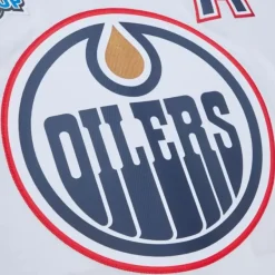 Mitchell & Ness Nhl Blue Line-Blue Line Ryan Smyth Edmonton Oilers White 2005 Jersey