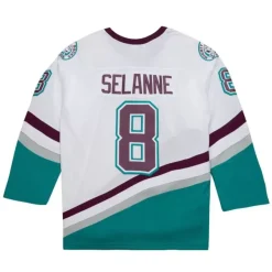 Mitchell & Ness Nhl Blue Line-Blue Line Teemu Selanne Anaheim Ducks White 1996 Jersey