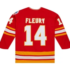 Mitchell & Ness Nhl Blue Line-Blue Line Theo Fleury Calgary Flames Dark 1988 Jersey