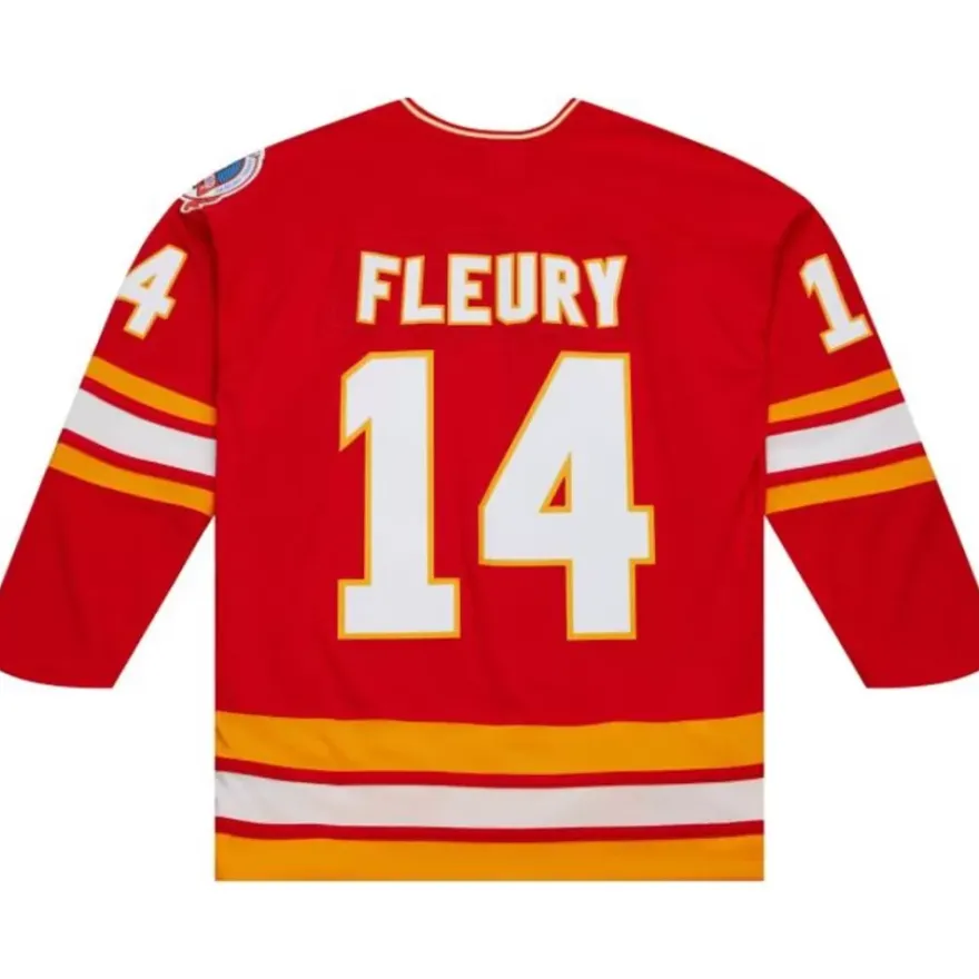 Mitchell & Ness Nhl Blue Line-Blue Line Theo Fleury Calgary Flames Dark 1988 Jersey