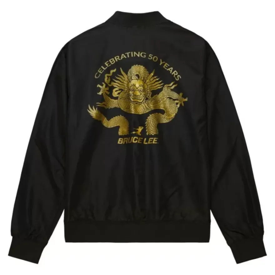 Mitchell & Ness Jackets & Outerwear-Branded Bruce Lee Celebrating 50 Years Bomber