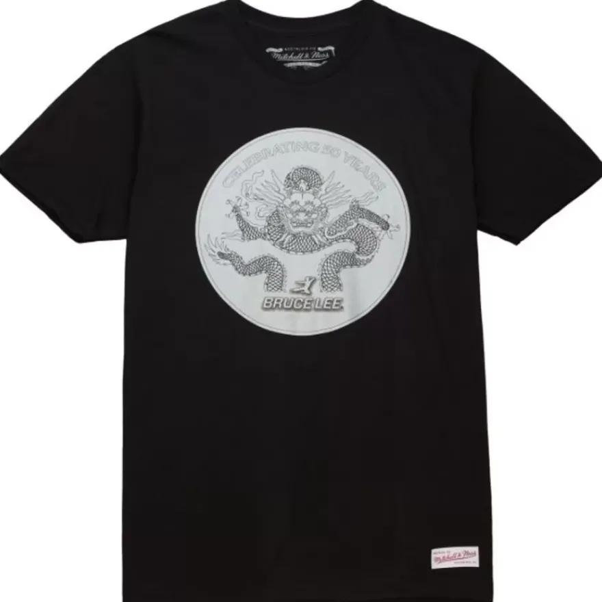 Mitchell & Ness T-Shirts & Tops-Branded Bruce Lee Celebrating 50 Years Coin Tee
