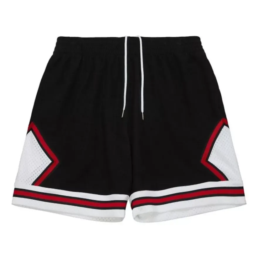 Mitchell & Ness M&N Brand-Branded French Terry Diamond Shorts