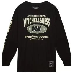 Mitchell & Ness T-Shirts & Tops-Branded M&N Graphic Ls Tee