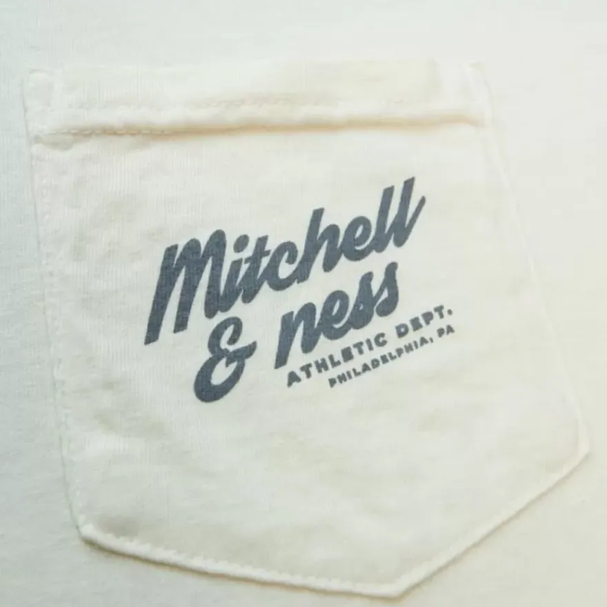 Mitchell & Ness T-Shirts & Tops-Branded M&N Graphic Pocket Tee