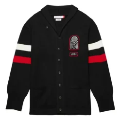 Mitchell & Ness Jackets & Outerwear-Branded M&N Shawl Cardigan Sweater
