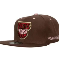 Mitchell & Ness Fitted-Brown Sugar Bacon Fitted Hat Hwc New Jersey Nets