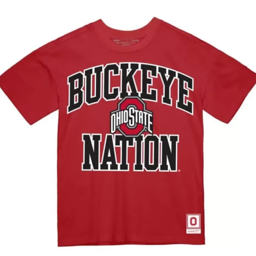 Mitchell & Ness T-Shirts & Tops-Buckeye Nation Tee Ohio State