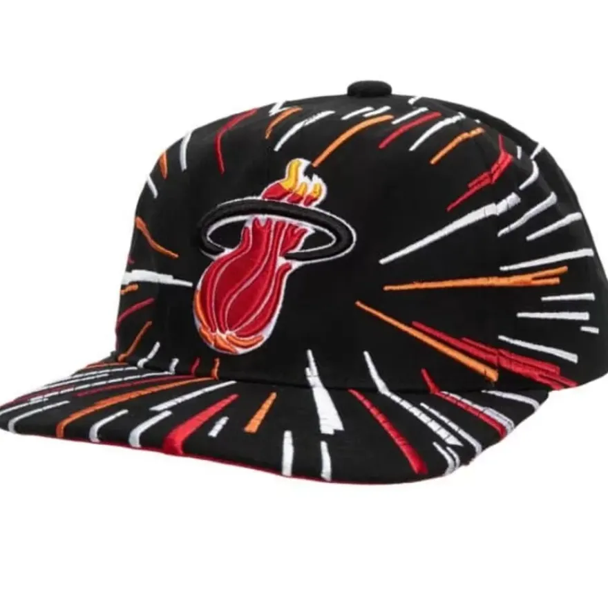Mitchell & Ness Snapback-Burst Deadstock Snapback Hwc Miami Heat