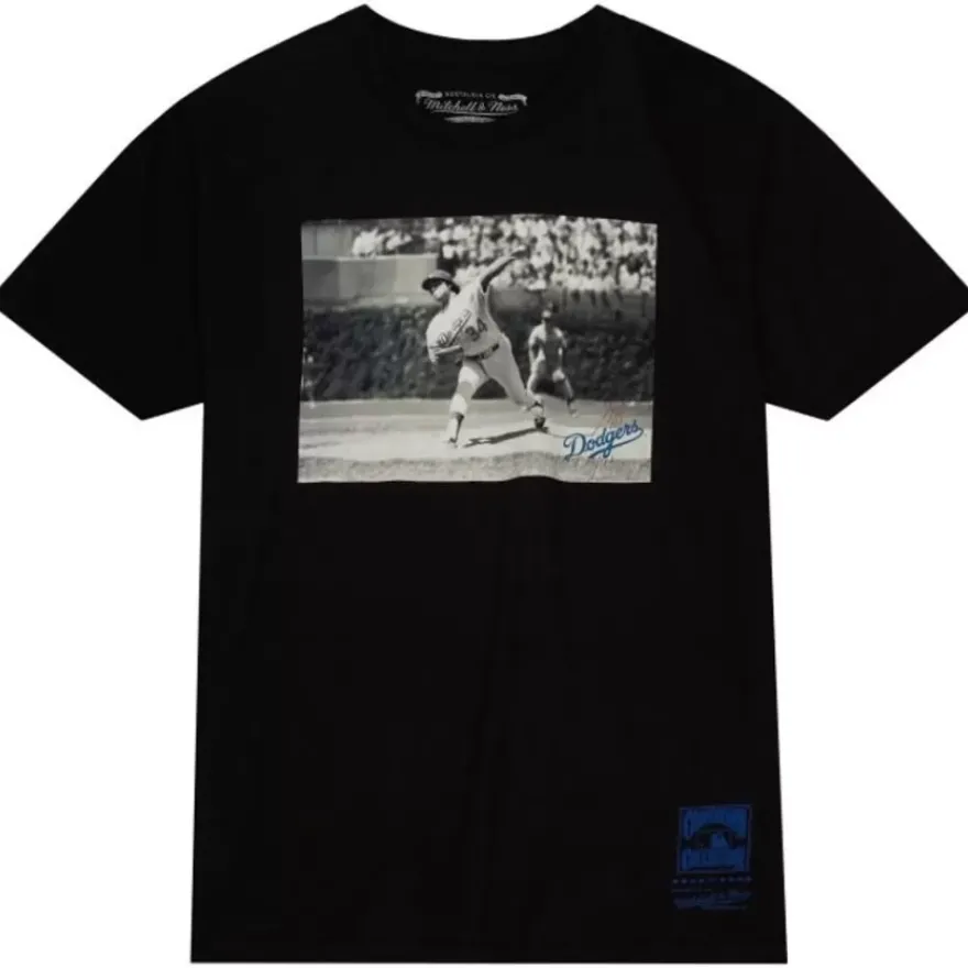 Mitchell & Ness T-Shirts & Tops-Bw Photo Los Angeles Dodgers Fernando Valenzuela