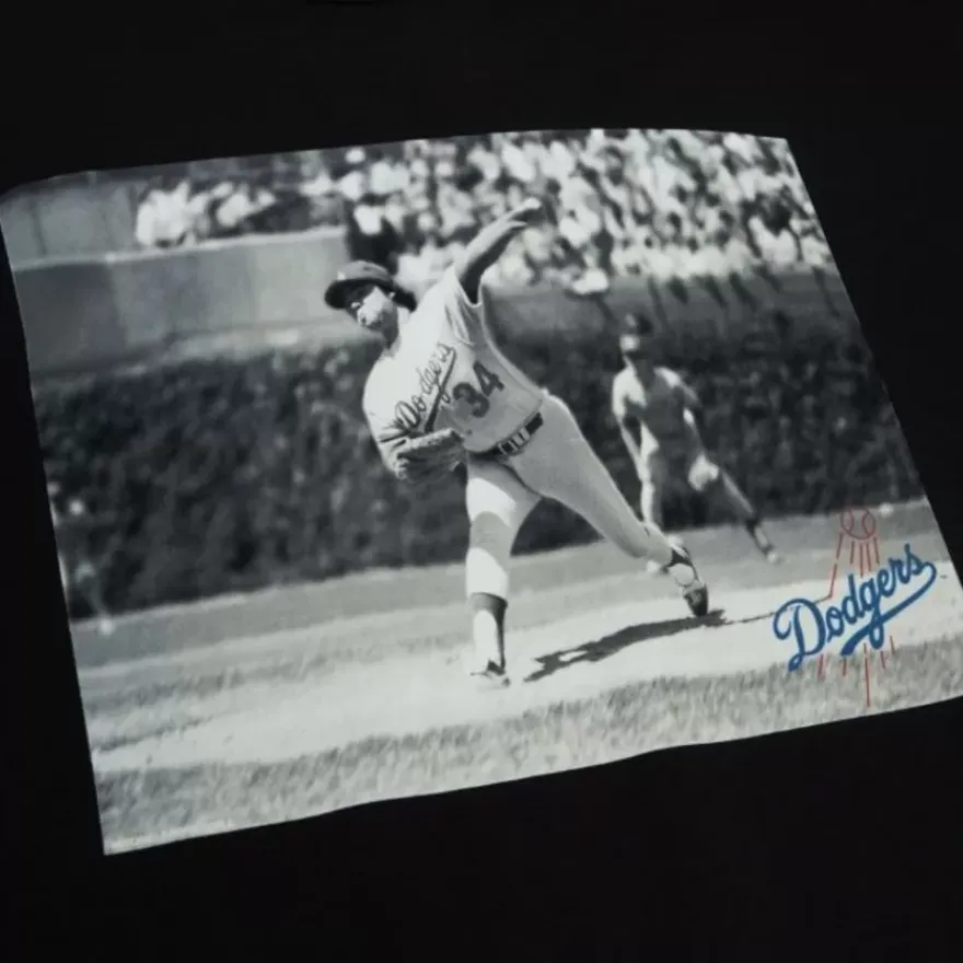 Mitchell & Ness T-Shirts & Tops-Bw Photo Los Angeles Dodgers Fernando Valenzuela