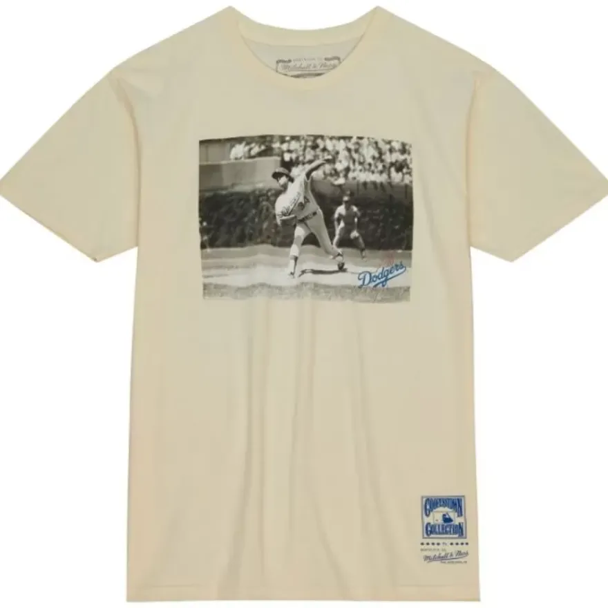 Mitchell & Ness T-Shirts & Tops-Bw Photo Los Angeles Dodgers Fernando Valenzuela