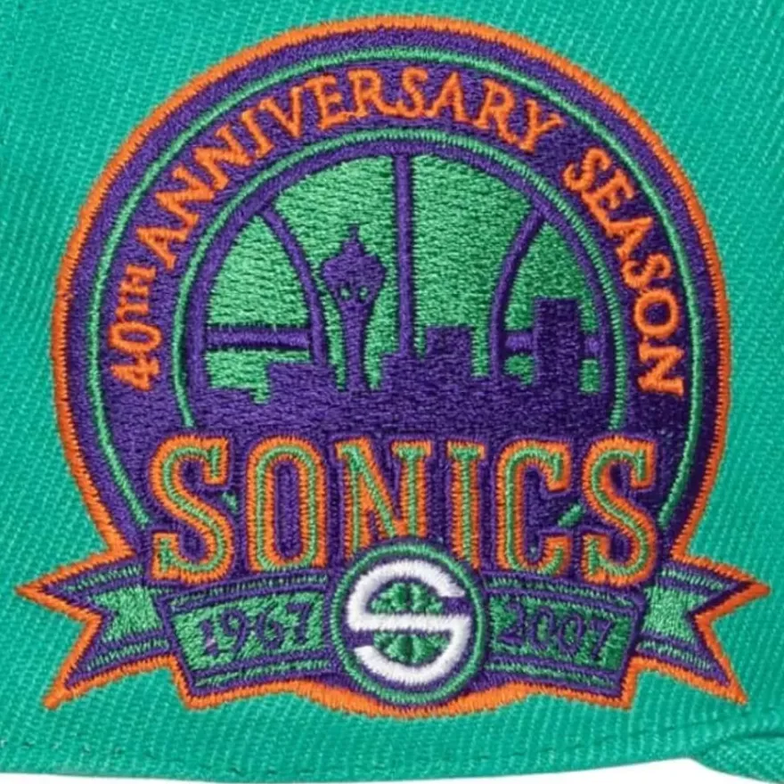 Mitchell & Ness Fitted-Cactus Cooler Fitted Hat Seattle Supersonics