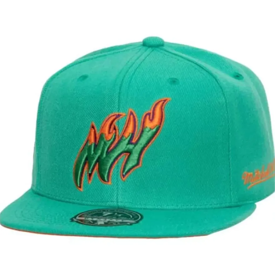 Mitchell & Ness Fitted-Cactus Cooler Fitted Hat Miami Heat