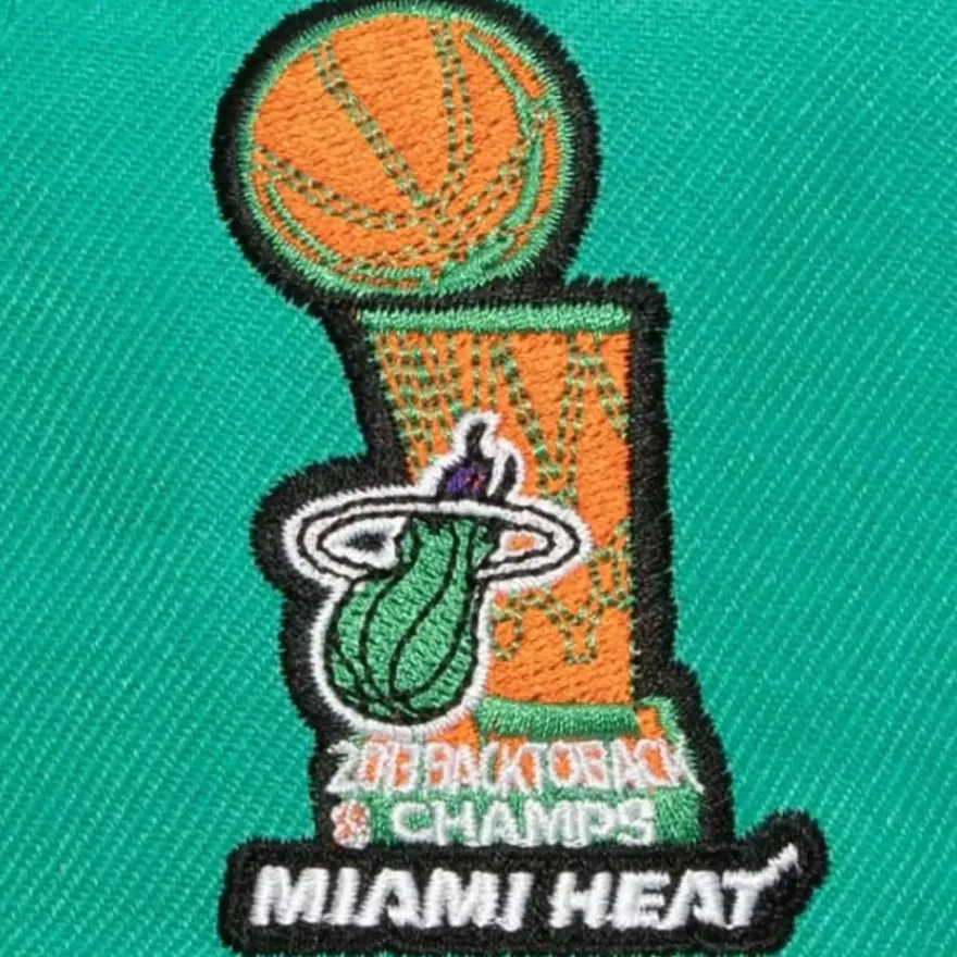 Mitchell & Ness Fitted-Cactus Cooler Fitted Hat Miami Heat