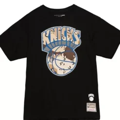 Mitchell & Ness T-Shirts & Tops-Camo Reflective Ss Tee New York Knicks