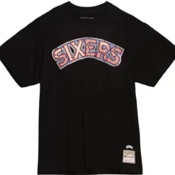 Mitchell & Ness T-Shirts & Tops-Camo Reflective Ss Tee Philadelphia 76Ers