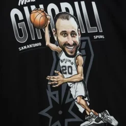 Mitchell & Ness T-Shirts & Tops-Caricature Tee San Antonio Spurs Manu Ginobili