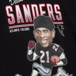Mitchell & Ness T-Shirts & Tops-Caricatures Tee Atlanta Falcons Deion Sanders
