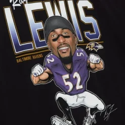 Mitchell & Ness T-Shirts & Tops-Caricatures Tee Baltimore Ravens Ray Lewis
