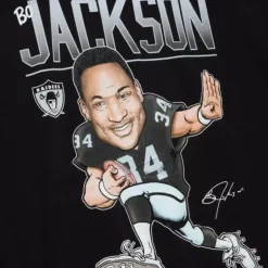 Mitchell & Ness T-Shirts & Tops-Caricatures Tee Los Angeles Raiders Bo Jackson