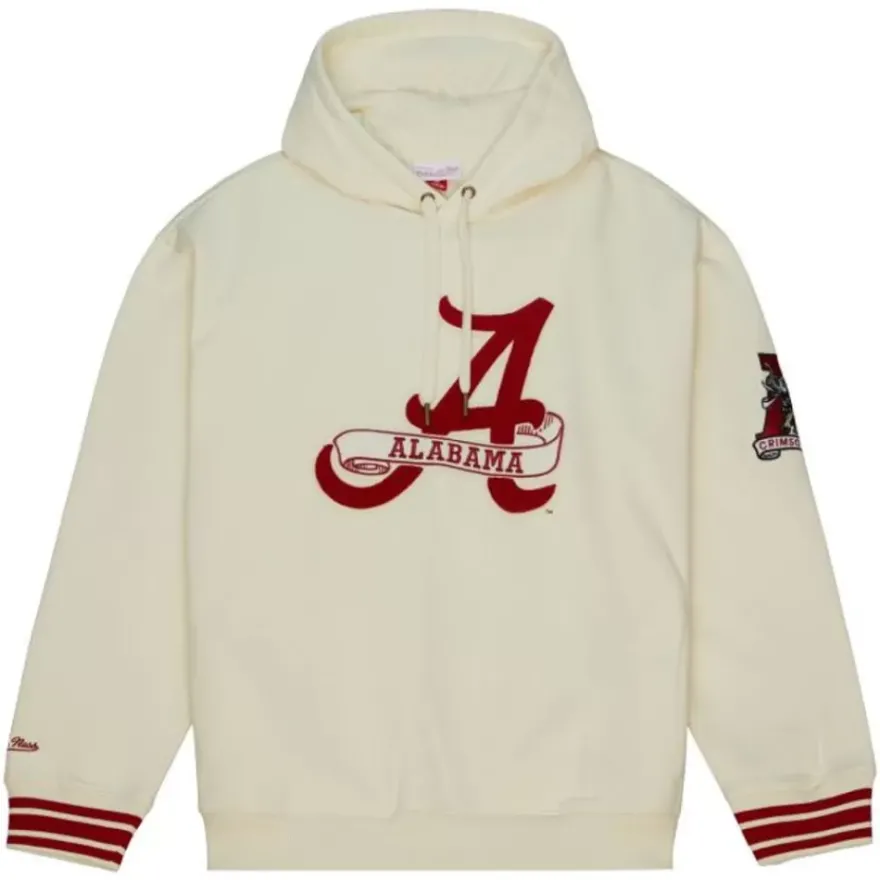 Mitchell & Ness Hoodies & Sweatshirts-Chainstitch Heavyweight Hoodie Retro University Of Alabama