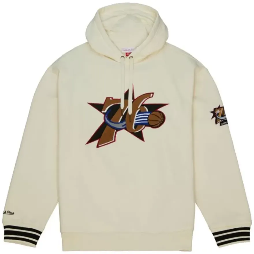 Mitchell & Ness Hoodies & Sweatshirts-Chainstitch Heavyweight Hoodie Retro Philadelphia 76Ers