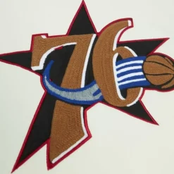 Mitchell & Ness Hoodies & Sweatshirts-Chainstitch Heavyweight Hoodie Retro Philadelphia 76Ers