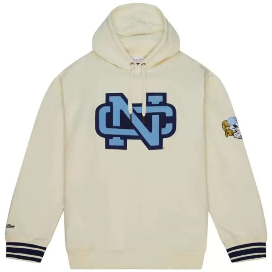 Mitchell & Ness Hoodies & Sweatshirts-Chainstitch Heavyweight Hoodie Retro University Of North Carolina