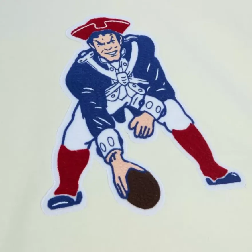 Mitchell & Ness Hoodies & Sweatshirts-Chainstitch Heavyweight Hoodie Retro New England Patriots