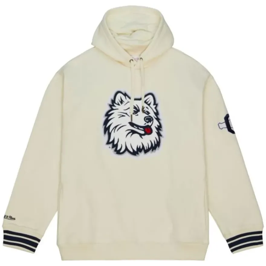 Mitchell & Ness Hoodies & Sweatshirts-Chainstitch Heavyweight Hoodie Retro University Of Connecticut