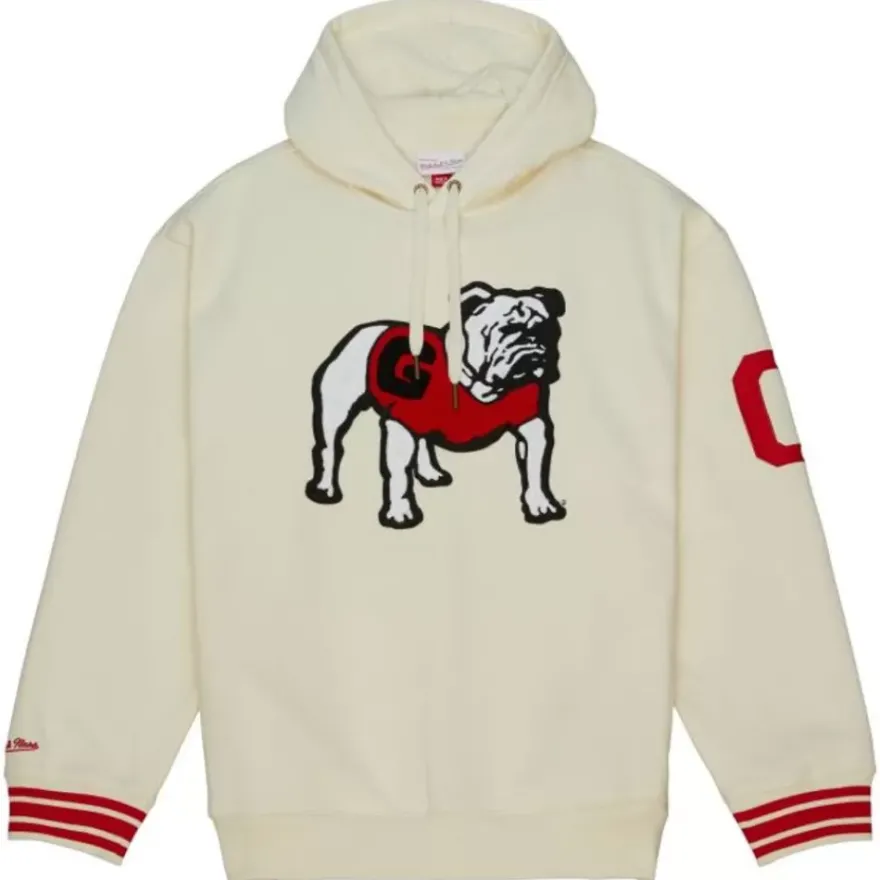 Mitchell & Ness Hoodies & Sweatshirts-Chainstitch Heavyweight Hoodie Retro University Of Georgia
