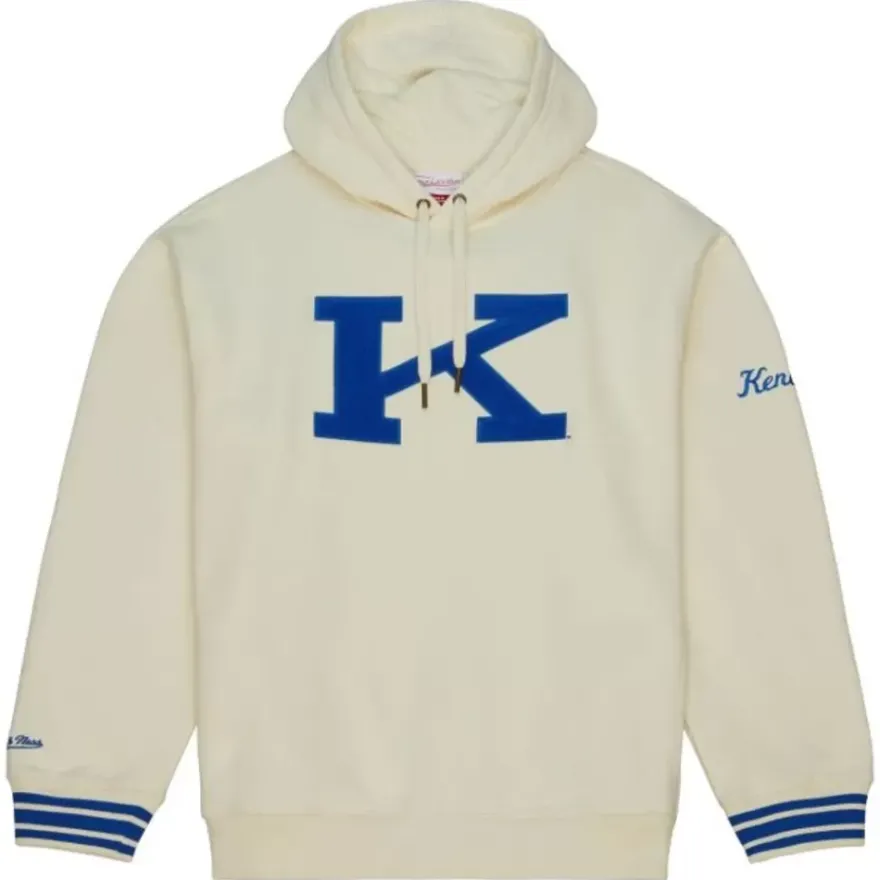 Mitchell & Ness Hoodies & Sweatshirts-Chainstitch Heavyweight Hoodie Retro University Of Kentucky