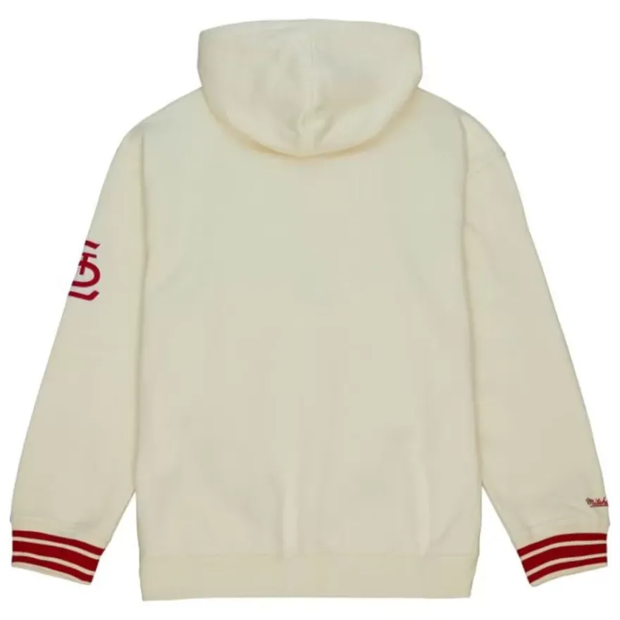 Mitchell & Ness Hoodies & Sweatshirts-Chainstitch Heavyweight Hoodie Retro St. Louis Cardinals